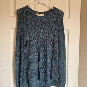 Cable & Gauge Women's Teal Knit Sweater
